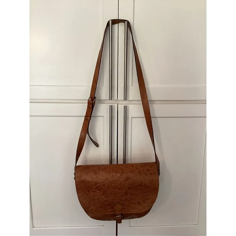 Patricia Nash Rosolini Tooled Leather Cross Body Purse Handbag Style P472203 - Picture 3 of 15